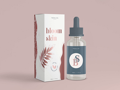 Bloom Skin after effect animation beauty branding branding design cosmetic dropper flower graphic design illustraion label logo motion package package design packaging plant product design stickers women