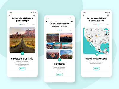 Travel App Onboarding app app design clean interface ios mobile mobile app onboarding photography product design travel travel app traveling trip ui ux uxui