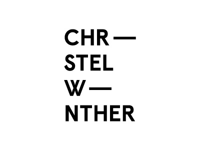 Stylist altered type logo - critique please design fashion hyphen logo modern stylist variation