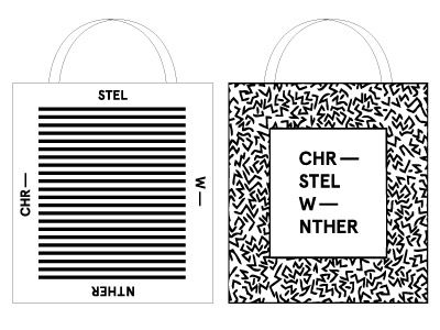 stylist logo totebags - critique please design fashion hyphen logo modern stylist totebag variation