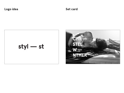 stylist logo misc. - critique please design fashion hyphen logo modern stylist setcard variation