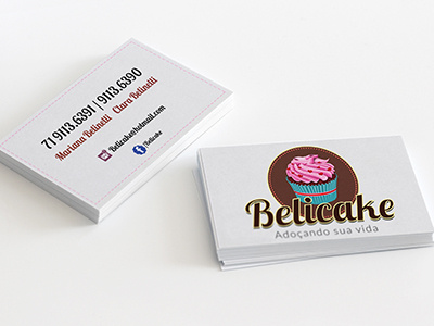 Belicake - Cartão de visita - Business Card business card cupcake
