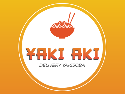 Yaki Aki japanese logo yakisoba