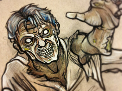Crawler Zombie character character design concept drawing illustration illustrator monster sketch zombie