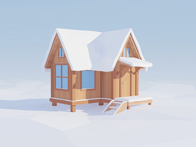 Tiny House 3d blender blender3d cgart game art game design house low poly tiny house