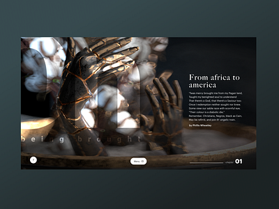 cotton x slavery II 3d graphic design motion graphics typography ui webdesign