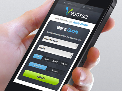 Varissa Responsive Design mobile responsive design ui