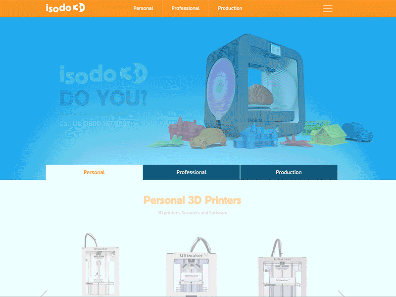 Isodo3d interaction design web design