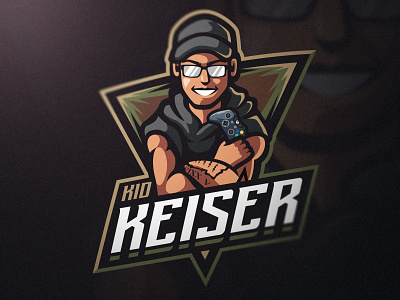 Kid Keiser Mascot Logo art branding cool design esports gaming logo illustration illustrator logo mascot portrait sports twitch logo vector xbox