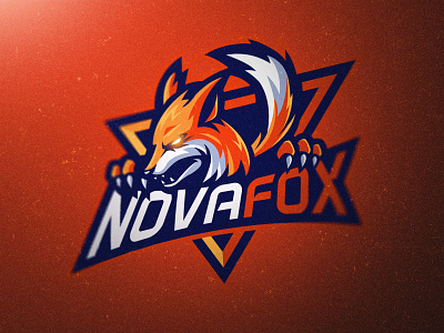 NOVAFOX animal branding cool design esports fox gaming logo illustration logo mascot ui vector
