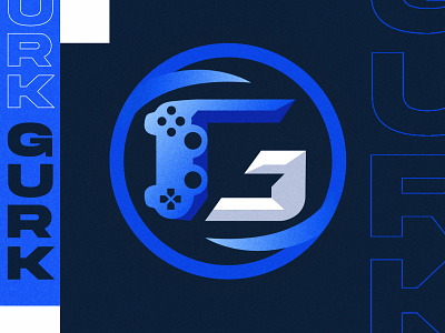 Gurk aggressive branding cool esports gaming logo graphic design illustration logo