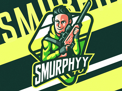 SMURPHYY TV branding cool design esports gaming logo graphic design illustration logo mascot