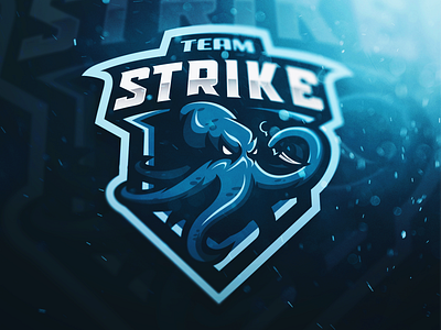 Team Strike branding design illustration logo mascot logo vector