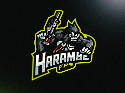 Gorilla Mascot Logo branding design gaming logo illustration mascot logo sports