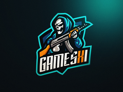 Skull mascot logo