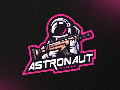 Astronaut Gaming Mascot Logo Design art astronaut branding cool design esports gaming logo illustration logo mascot sports team logo vector