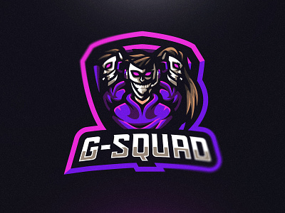 G-Squad Mascot Logo Design ai art bold branding cool design esports gaming logo graphicdesign illustration logo mascot mascot logo sports sports logo twitch typography ui ux vector