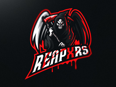 Reaper Mascot Logo design ai art bold branding cool design esports gaming gaming logo illustration logo logodesign mascot reaper skull sports typography vector