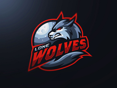 Wolf Mascot Logo Design ai art bold branding cool design esports gaming gaming logo icon illustration logo mascot mascot logo sports twitch typography ui ux vector