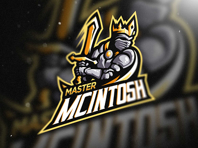 Knight King bold branding cool crown design gold graphic knight logo mascot design metal twitch ui