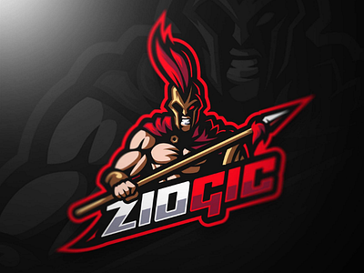 ZIOGIC Spartan Mascot Logo Design