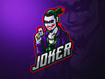 Joker Mascot Logo Design branding cool esports gaming gaming logo illustration logo mascot sports sports logo team logo ui vector