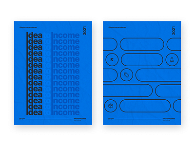 Idea to Income challenge branding clean design icon poster poster design simple vector