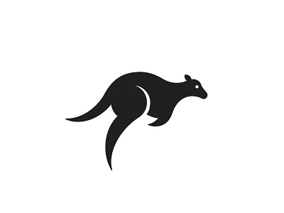 Kangaroo animal graphic design icon kangaroo logo logotype mark symbol