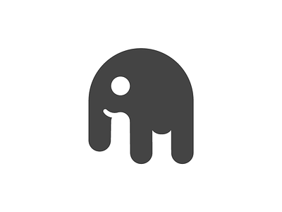 Logo black brand elephant icon logo mark simple symbol