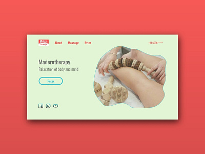 Maderotherapy Website adobe xd branding design icon illustration logo minimal typography ui ux vector web website