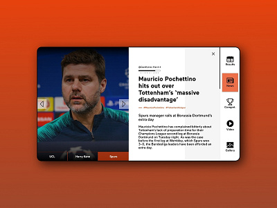 Sports News - Website Concept