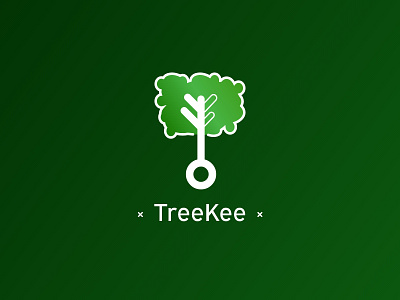 TreeKee Brand Logo concept app branding clean design icon illustration logo minimal typography web