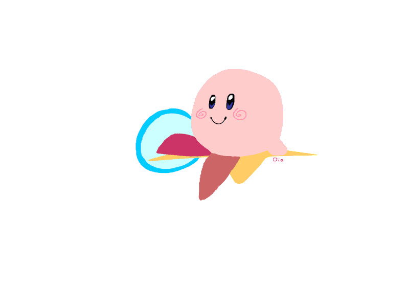 Kirby Flying 2d animation adobe flash animation digital 2d digital animation fanart