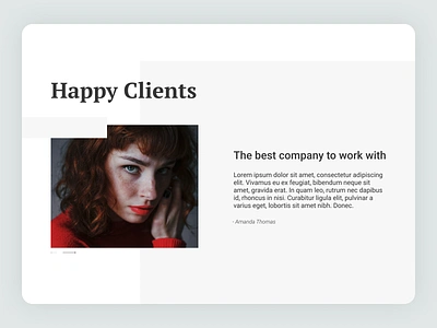 Daily UI 039 - Testimonials client daily ui dailyui dailyui 039 dailyui039 figma people quote testimonials ui ux website website concept website design