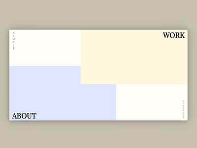 SIMPLE - Interactive Full Page Website css html javascript minimalism minimalist ux web web design webdesign website