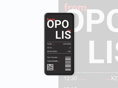 Daily UI 024 - Boarding Pass