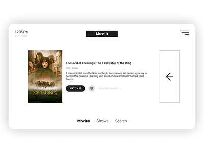 Daily UI 025 - TV App app design daily ui dailyui dailyui 025 dailyui025 design figma film movie show tv tv app ui ux webdesign