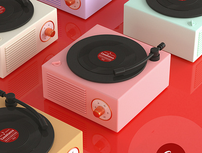 MUSIC PLAYER 3d c4d illustration render