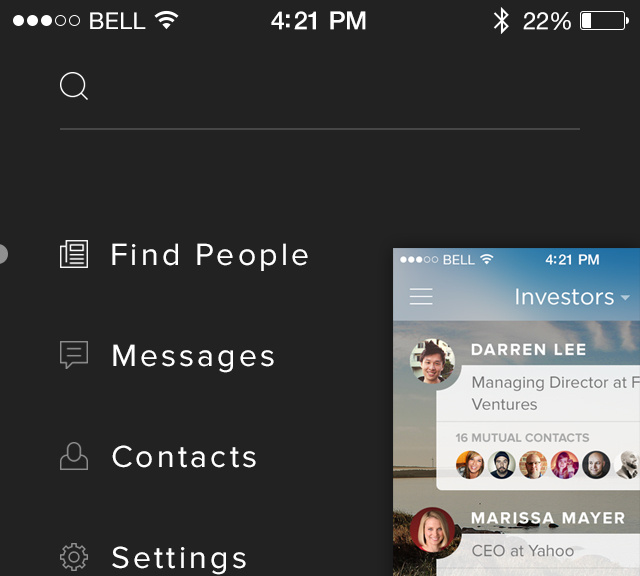 SlideOut Menu by Darren Lee for Aiken Digital on Dribbble