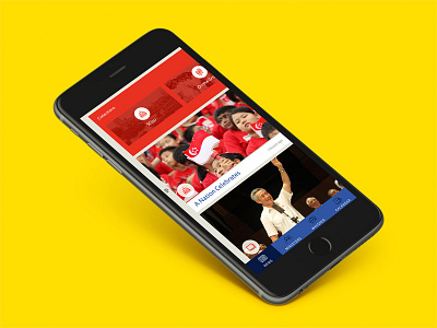 SG50 App Prototype app homescreen ios menu minimal mobile app design modern news