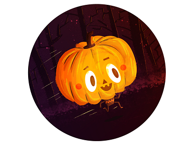 Happy Halloween! forest halloween pumpkin