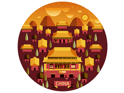 Forbidden City beijing china city forbidden city red