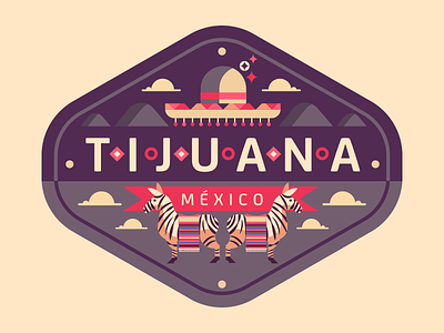 Tijuana badge burro donkey hat mexico tijuana