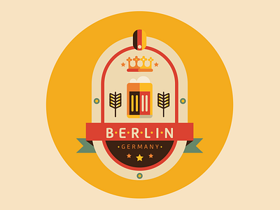 Berlin badge beer berlin germany