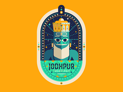 Jodhpur India badge city flat india jodhpur