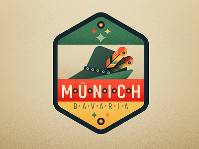 Munich badge fedora germany munich oktober fest