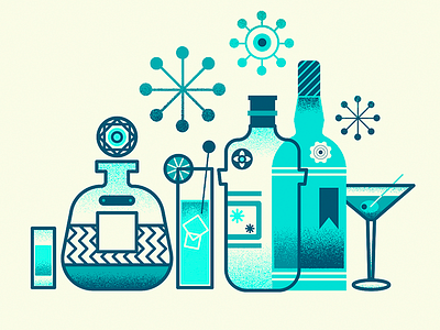 Bar Bottles & Cocktails