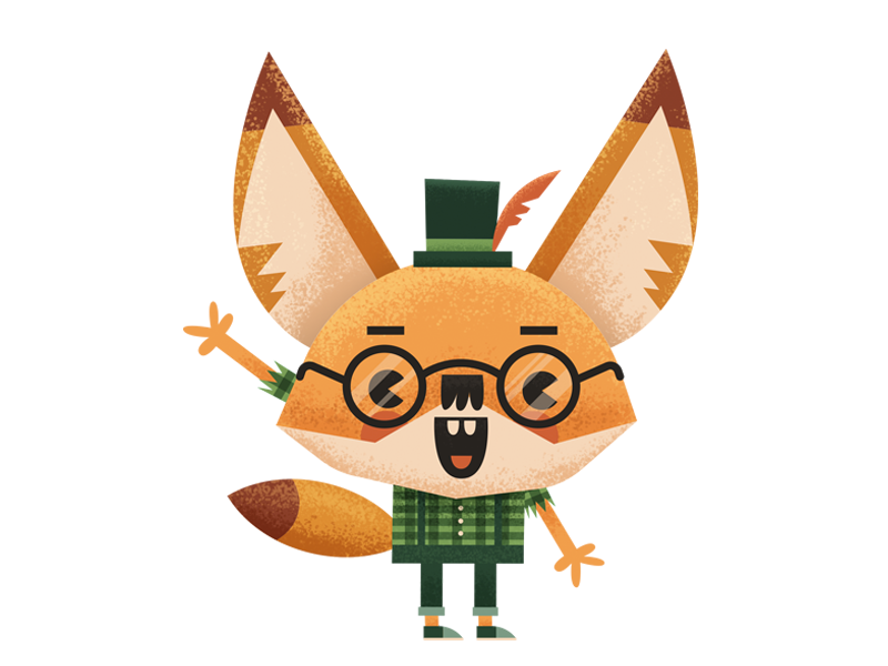 Made With Care character animals fox stickers sticker cute imessage earth earth day