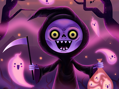 Monster Project 2019 ghosts kids illustration monster reaper