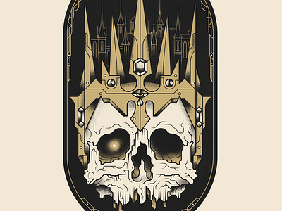 King of Sorrow - Permanent Records Tattoo crown illustration king photoshop skull tattoo